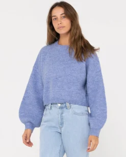 Rusty Sundae Oversized Cropped Crew Neck | Womens Knitwear