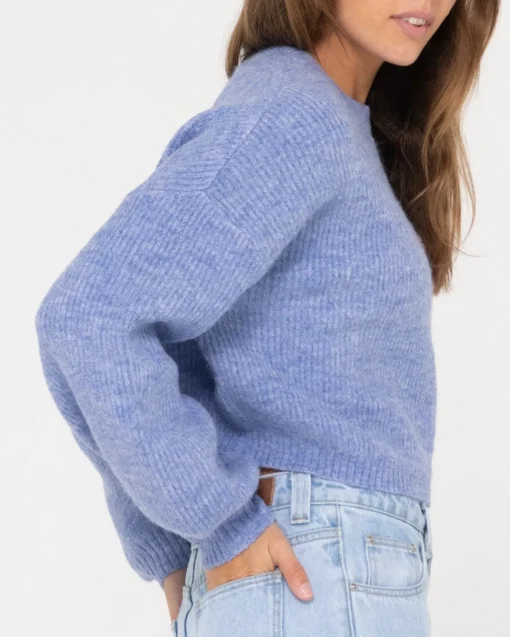 Rusty Sundae Oversized Cropped Crew Neck | Womens Knitwear