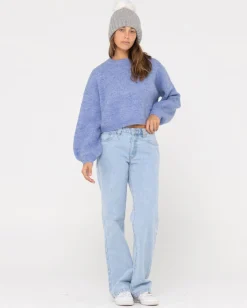 Rusty Sundae Oversized Cropped Crew Neck | Womens Knitwear