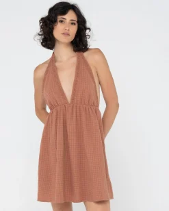 Rusty Sundowner Beach Mini Dress | Womens Overswim