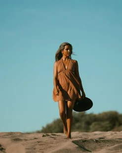 Rusty Sundowner Beach Mini Dress | Womens Overswim