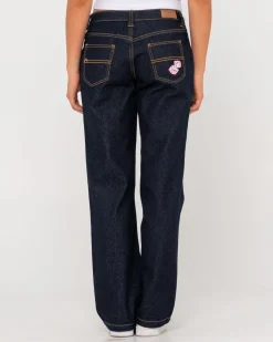 Rusty Super Low Rise Straight Leg Denim Jean | Womens Pants