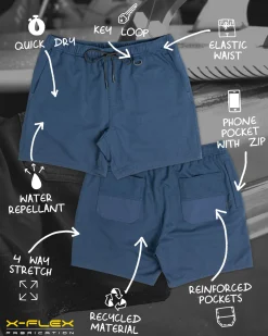 Rusty Surf2Site Quick Dry Elastic Work Short | Shorts