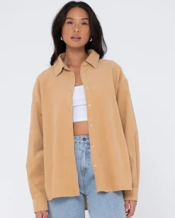 Rusty Tammy Cord Shirt | Womens Fashion Tops