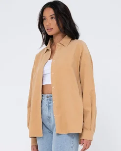 Rusty Tammy Cord Shirt | Womens Fashion Tops