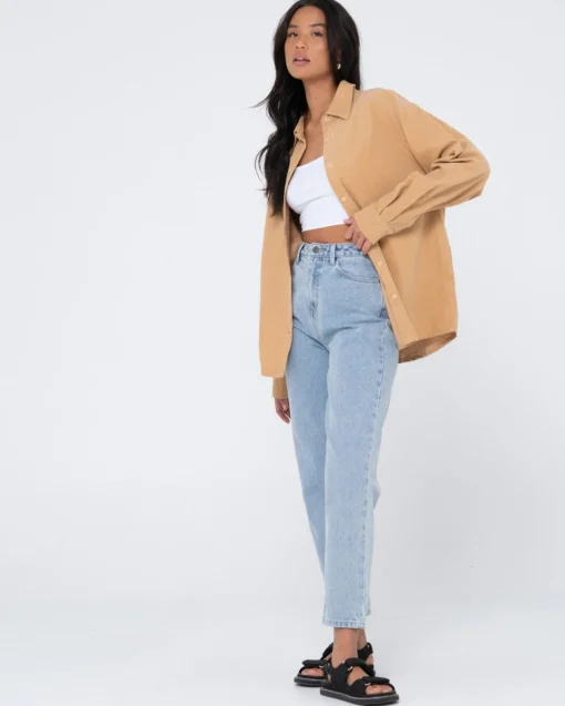 Rusty Tammy Cord Shirt | Womens Fashion Tops