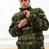 Rusty Teka 1/4 Zip Polar Fleece | Mens Hoodies & Fleece