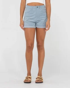 Rusty The Secret High Waisted Cord Short | Womens Shorts