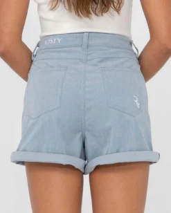 Rusty The Secret High Waisted Cord Short | Womens Shorts