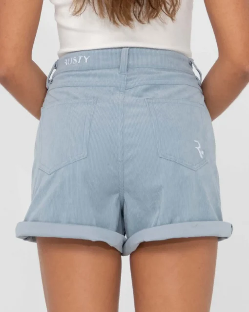 Rusty The Secret High Waisted Cord Short | Womens Shorts