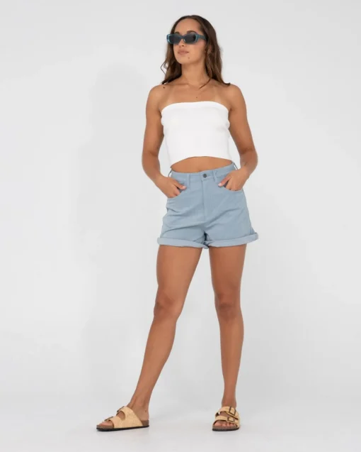 Rusty The Secret High Waisted Cord Short | Womens Shorts