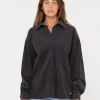Rusty The Secret Oversized Cord Shirt | Womens Fashion Tops