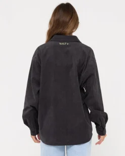 Rusty The Secret Oversized Cord Shirt | Womens Jackets