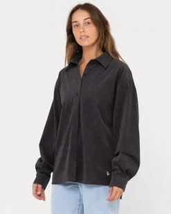 Rusty The Secret Oversized Cord Shirt | Womens Jackets