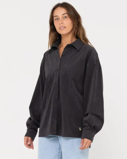 Rusty The Secret Oversized Cord Shirt | Womens Jackets