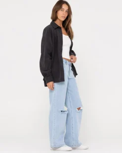 Rusty The Secret Oversized Cord Shirt | Womens Jackets