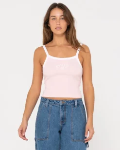 Rusty Thriving Ribbed Skimmer Length Tank | Womens Tees & Tanks