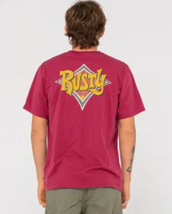 Rusty Twisted Diamond Short Sleeve Graphic Tee | Mens Tees