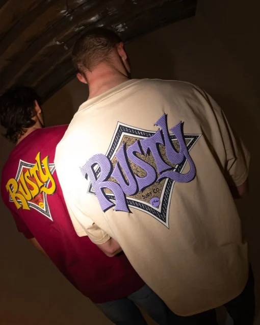 Rusty Twisted Diamond Short Sleeve Graphic Tee | Mens Tees