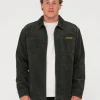 Rusty V8 Coup Cord Zip Up Jacket | Mens Jackets