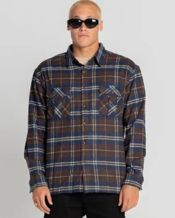 Rusty Venting Long Sleeve Shirt | Mens Shirts