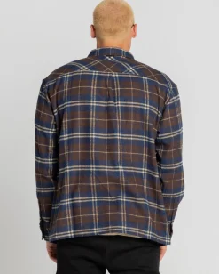 Rusty Venting Long Sleeve Shirt | Mens Shirts