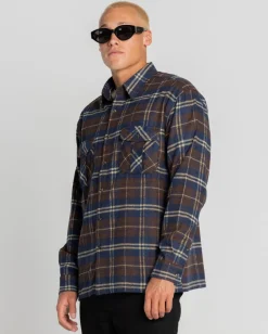 Rusty Venting Long Sleeve Shirt | Mens Shirts