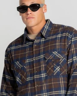 Rusty Venting Long Sleeve Shirt | Mens Shirts