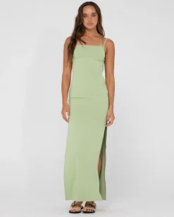 Rusty Vicky Side Split Slip Maxi Dress | Womens Maxi Dresses