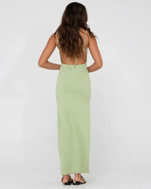 Rusty Vicky Side Split Slip Maxi Dress | Womens Maxi Dresses