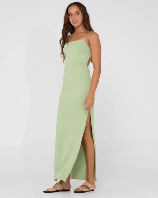 Rusty Vicky Side Split Slip Maxi Dress | Womens Maxi Dresses