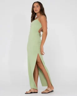 Rusty Vicky Side Split Slip Maxi Dress | Womens Maxi Dresses