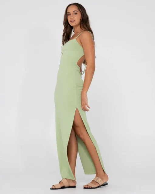 Rusty Vicky Side Split Slip Maxi Dress | Womens Maxi Dresses