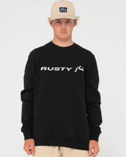 Rusty Vital Crew Fleece Boys | Kids Tops