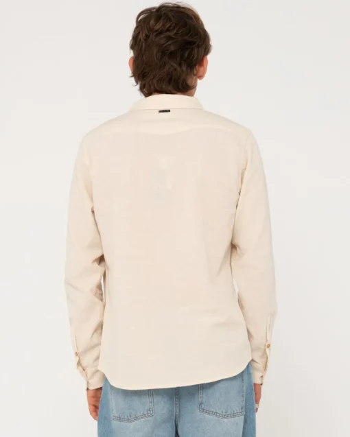 Rusty Yuma Linen Long Sleeve Shirt | Mens Shirts