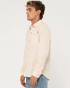 Rusty Yuma Linen Long Sleeve Shirt | Mens Shirts