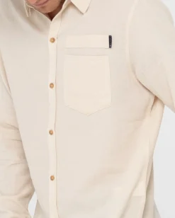 Rusty Yuma Linen Long Sleeve Shirt | Mens Shirts